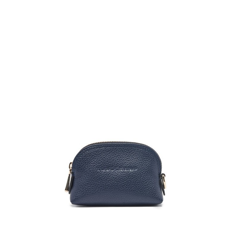 Porte-monnaie zippé Le Foulonné cuir LONGCHAMP Navy