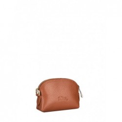 Porte-monnaie zippé Le Foulonné cuir LONGCHAMP Caramel