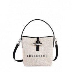 Bucket bag S Essential Toile LONGCHAMP Ecru