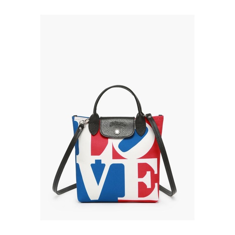 Sac bandoulière XS Longchamp x Robert Indiana LONGCHAMP Blanc