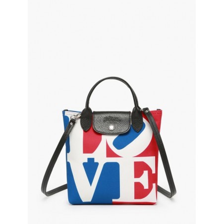 Sac bandoulière XS Longchamp x Robert Indiana LONGCHAMP Blanc