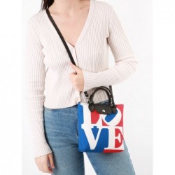 Sac bandoulière XS Longchamp x Robert Indiana LONGCHAMP Blanc