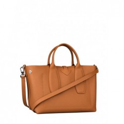 Sac porté main M Roseau cuir LONGCHAMP Naturel