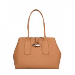 Sac porté épaule Roseau cuir LONGCHAMP Naturel