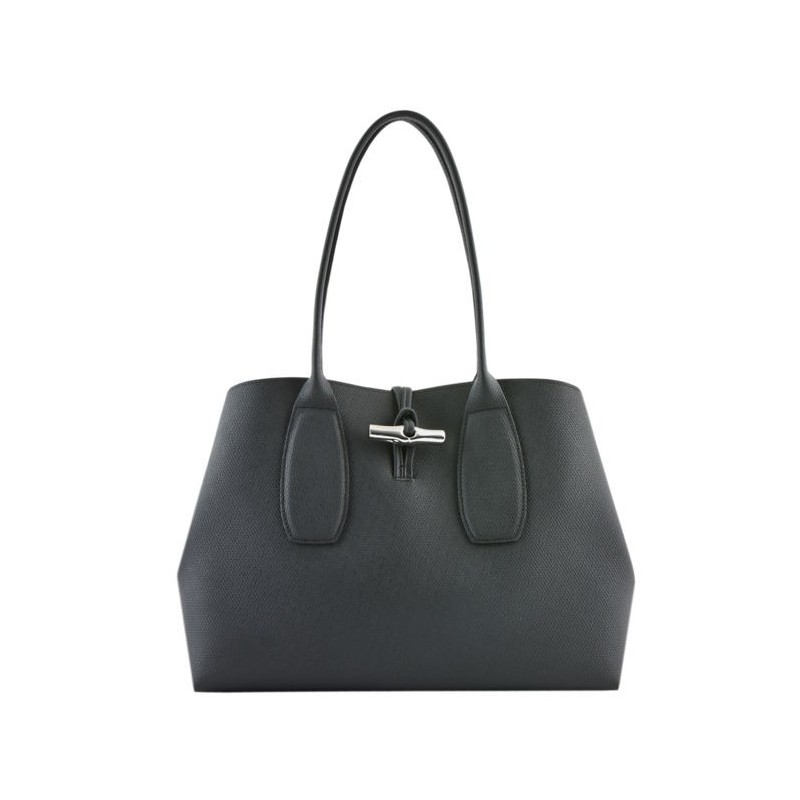 Sac porté épaule Roseau cuir LONGCHAMP Noir