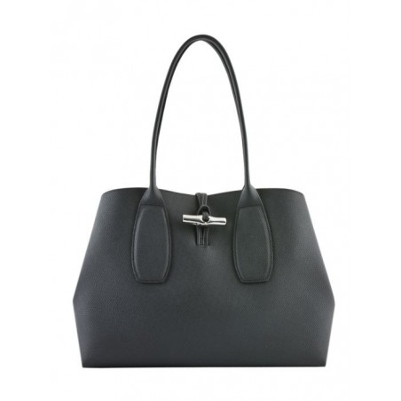 Sac porté épaule Roseau cuir LONGCHAMP Noir