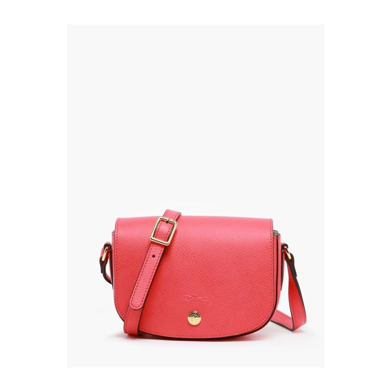 Sac porté travers Epure cuir LONGCHAMP Fraise