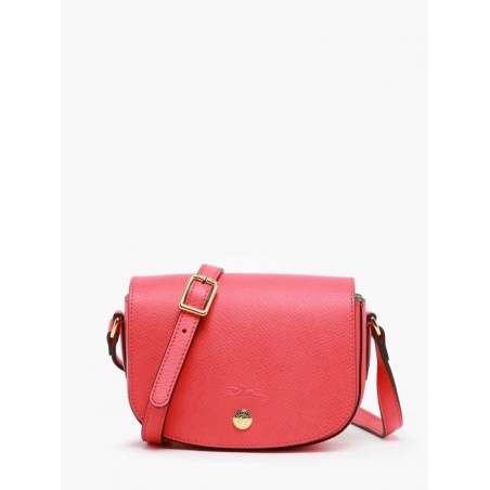 Sac porté travers Epure cuir LONGCHAMP Fraise