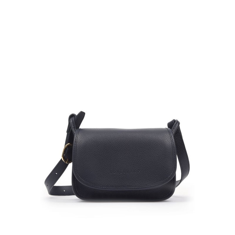 Sac bandoulière S Le Foulonné cuir LONGCHAMP Navy