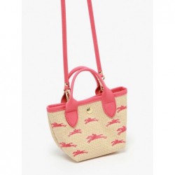 Sac bandoulière Le Panier Pliage LONGCHAMP Fraise