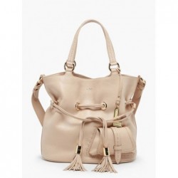 Sac seau M Premier flirt cuir LANCEL Cappuccino doré