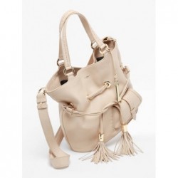 Sac seau M Premier flirt cuir LANCEL Cappuccino doré