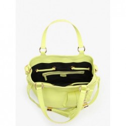 Sac seau M Premier flirt cuir LANCEL Citron vert