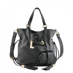 Sac seau M Premier flirt cuir LANCEL Noir