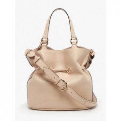 Sac seau M Premier Flirt Python cuir LANCEL Cappuccino doré