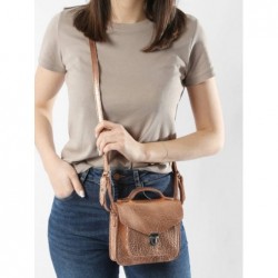 Sac bandoulière Mademoiselle George XS cuir PAUL MARIUS Or rose