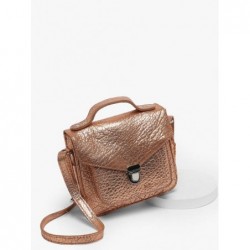 Sac bandoulière Mademoiselle George XS cuir PAUL MARIUS Or rose