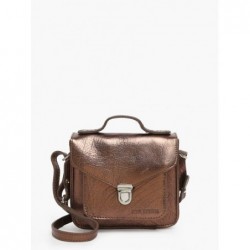 Sac bandoulière Mademoiselle George XS cuir PAUL MARIUS Cuivré