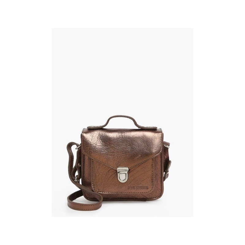 Sac bandoulière Mademoiselle George XS cuir PAUL MARIUS Cuivré