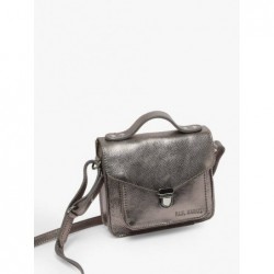 Sac bandoulière Mademoiselle George XS cuir PAUL MARIUS Acier