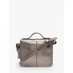 Sac bandoulière Mademoiselle George XS cuir PAUL MARIUS Acier