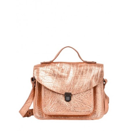 Sac Mademoiselle George cuir PAUL MARIUS Or rose