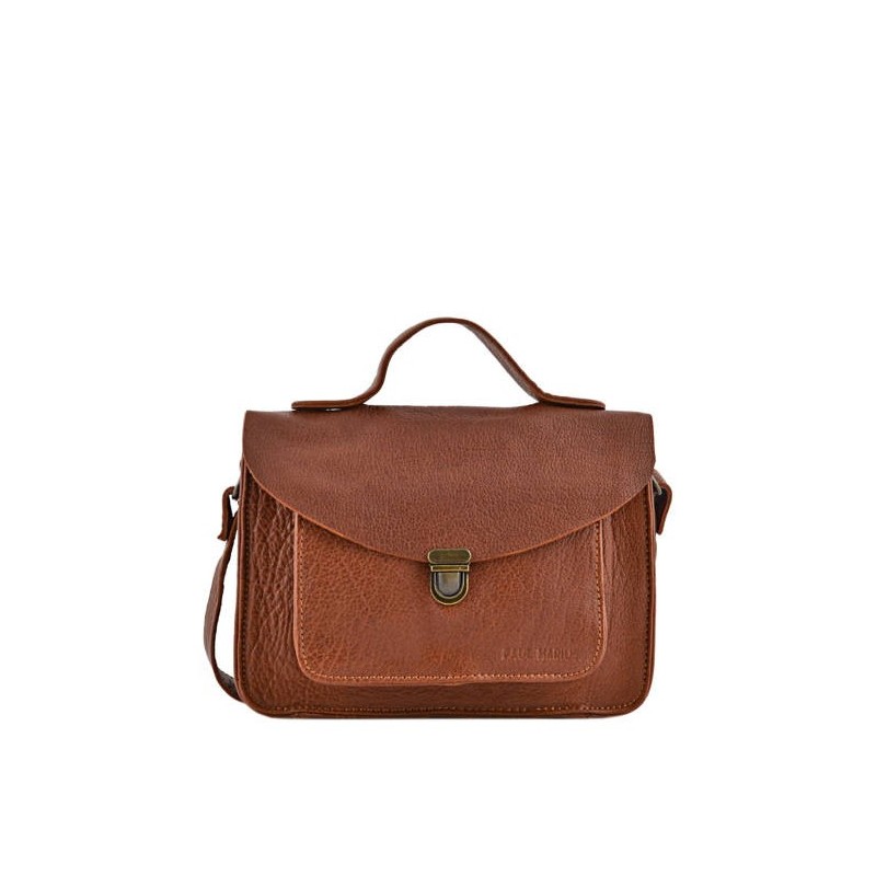 Sac Mademoiselle George cuir PAUL MARIUS Naturel