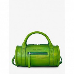 Sac Bowling Cuir Vert Femme Charlie Absinthe