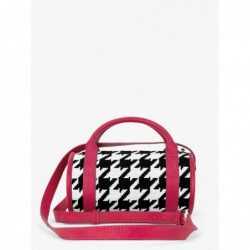 Sac Bowling Cuir Rose Femme Charlie Allure Fuchsia