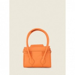 Mini Sac à Main Cuir Orange Femme Colette Xs Pastel Abricot