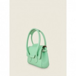 Mini Sac à Main Cuir Vert Femme Colette Xs Pastel Menthe