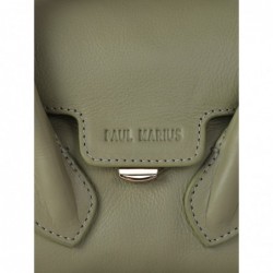 Mini Sac à Main Cuir Vert Femme Colette Xs Art DéCo Amande