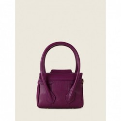 Mini Sac à Main Cuir Violet Femme Colette Xs Art DéCo Zinzolin