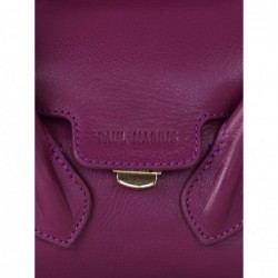 Mini Sac à Main Cuir Violet Femme Colette Xs Art DéCo Zinzolin