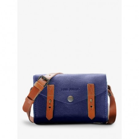 Sac BandoulièRe Cuir Femme Bleu Lemini Indispensable Bleu Egyptien