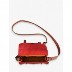 Sac BandoulièRe Cuir Femme Rouge Lemini Indispensable Rouge Carmin