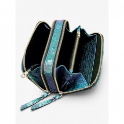 Sac Ceinture Cuir Femme Bleu Vert Paula Boréal