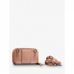 Sac Ceinture Cuir Femme Or Rose Paula Or Rose