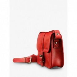 Petit Sac BandoulièRe Cuir Rouge Femme L'Essentiel Rouge