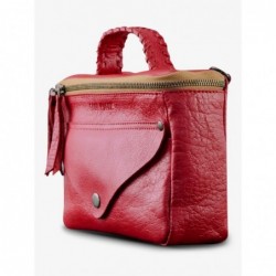 Paul Marius Sac BandoulièRe Cuir Femme Rouge