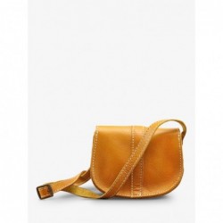 Mini Sac BandoulièRe Cuir Jaune Femme