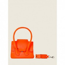 Mini Sac à Main Cuir Orange Femme