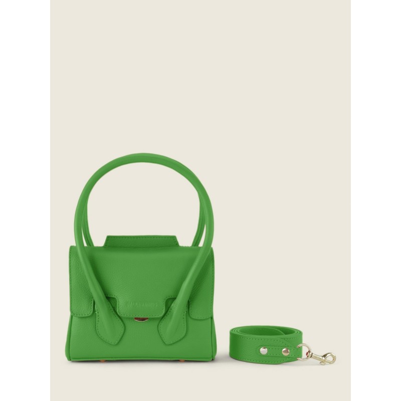 Mini Sac à Main Cuir Vert Femme Kiwi