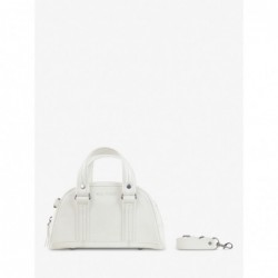 Sac Bowling Cuir Blanc Femme