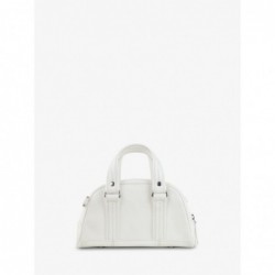 Sac Bowling Cuir Blanc Femme