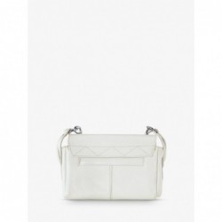 Mini Sac BandoulièRe Cuir Blanc Femme