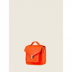 Petit Sac à Main Cuir Orange