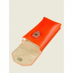 Sac TéLéPhone Cuir Orange Femme