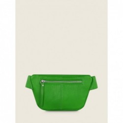 Mini Sac Banane Cuir Vert Femme