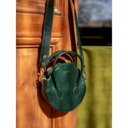 Sac à Main Cuir Vert Femme